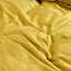 Fluwelen effen dekbedovertrek goud 200 x 220
