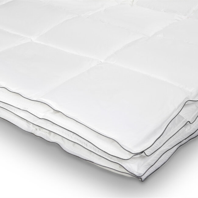 Percale katoenen 4-seizoenen dekbed wit - 140x200