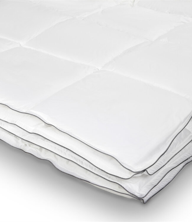 Percale katoenen 4-seizoenen dekbed wit - 140x200