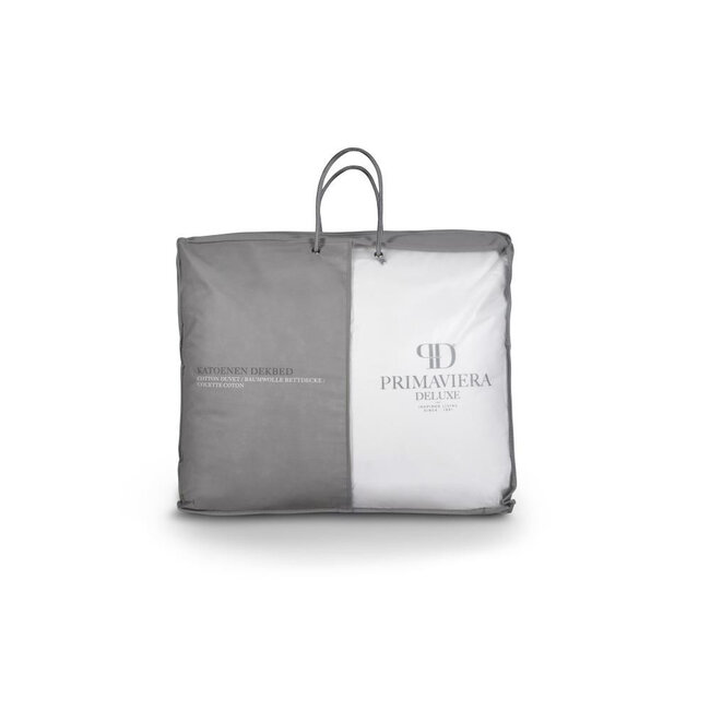 Percale katoenen 4-seizoenen dekbed wit - 140x200