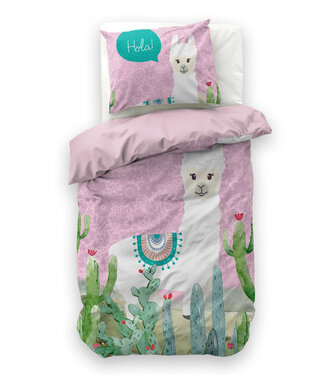 Hallo lama Roze 140 x 200/220