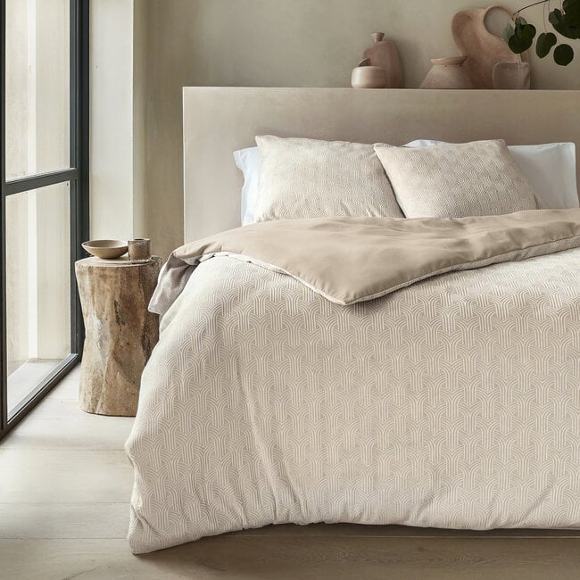 Sleeptime Flannel Art Beige 140 × 220 - Duvet Cover