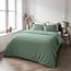 Sleeptime Checked faux fur dark green 240x200/220 - Duvet Cover