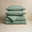 Sleeptime Checked faux fur dark green 240x200/220 - Duvet Cover