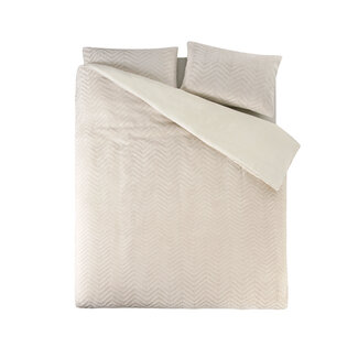 Sleeptime Chevron Teddy Crème 240 x 200/220