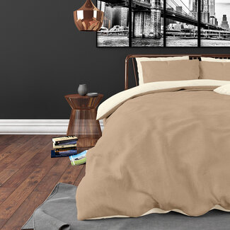 Zensation Dubbelzijdig crème/taupe 200 x 220