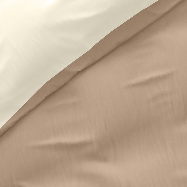 Dubbelzijdig crème/taupe 200 x 220