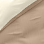Dubbelzijdig crème/taupe 200 x 220