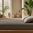 Mousseline taupe 90 x 200 + 30