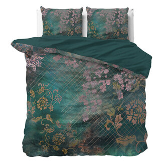 Sleeptime Raddison Blumengrün 240 × 200/220 - Bettbezug