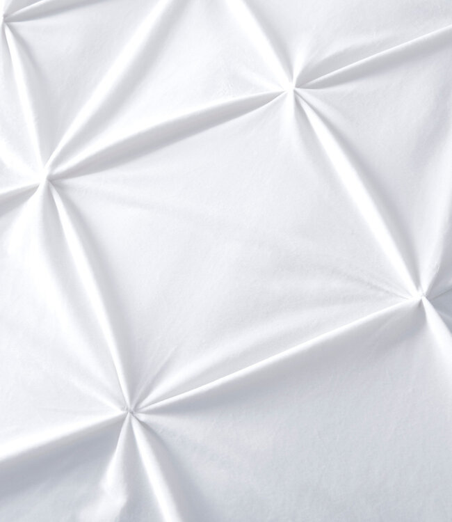 Fluwelen Pintuck Wit 200 x 200/220