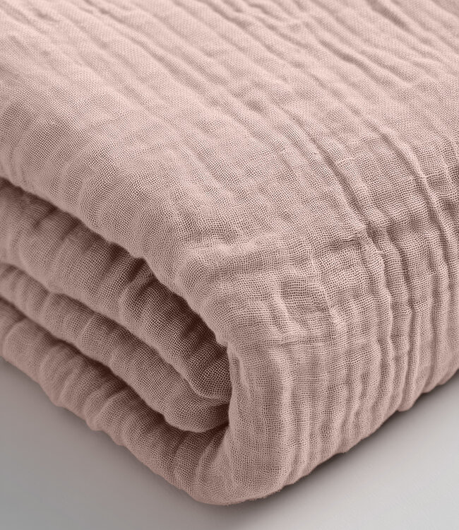 Mousseline blushroze 140 x 200 + 30