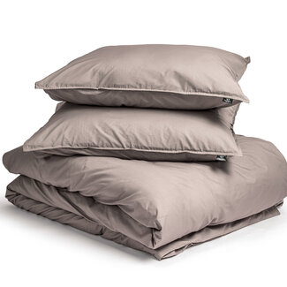 Primaviera Deluxe Bettbezug aus ägyptischer Baumwolle, Uni, Taupe, 200 × 200/260