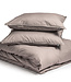 Egyptisch katoen uni-dekbedovertrek taupe 200 x 200/260