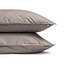 Egyptisch katoen uni-dekbedovertrek taupe 200 x 200/260