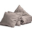 Egyptisch katoen uni-dekbedovertrek taupe 200 x 200/260