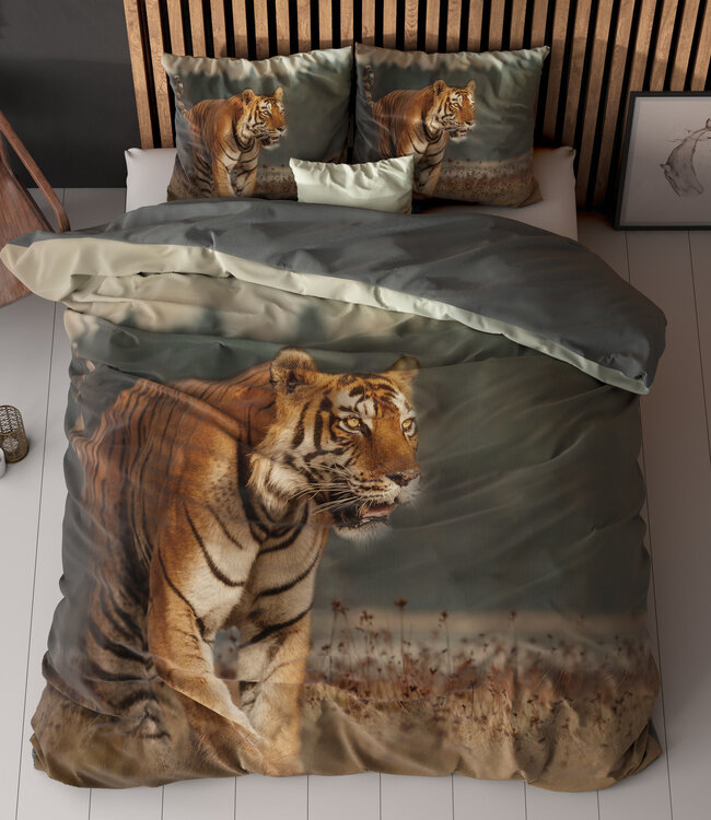 Natuur Tijger Taupe 140 x 200/220