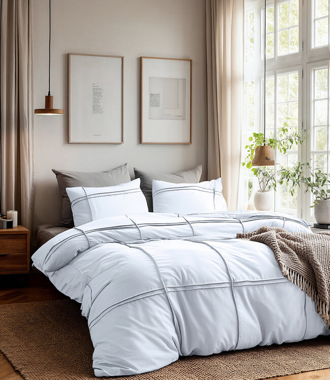 DD Gewassen getuft Wit 140 x 200/220