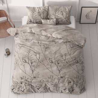 Sleeptime Dora Taupe 200 × 200/220 - Duvet Cover