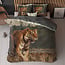 Sleeptime Nature Tiger Taupe 140 × 200/220 - Duvet Cover