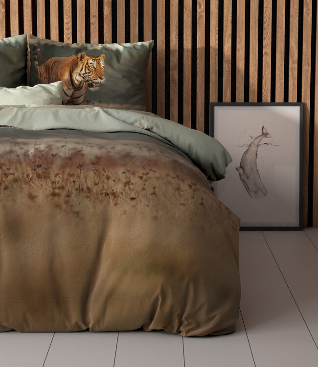 Natuur Tijger Taupe 140 x 200/220