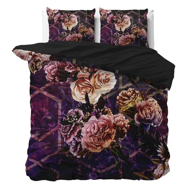 Sleeptime Marise Purple 240 × 200/220 - Duvet Cover