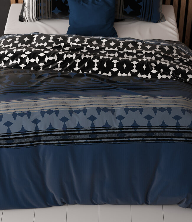 Scanda marineblauw 200 x 220