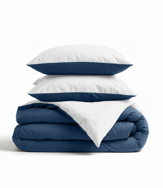 Zensation Dubbelzijdig marineblauw/wit 240 x 220