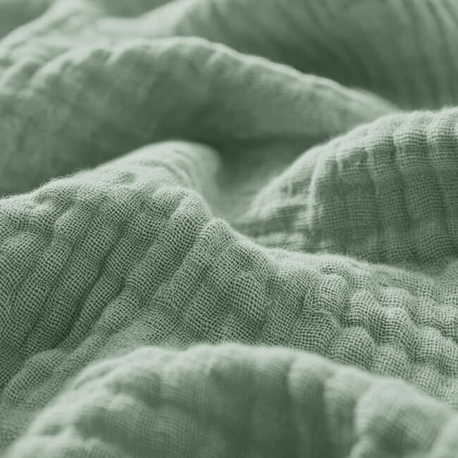 Mousseline groen 180 x 200 + 30