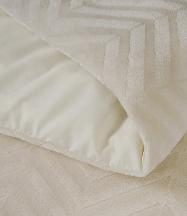 Chevron Teddy Crème 240 x 200/220