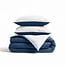 Zensation Doppelseitig marineblau/weiß 240 × 220 - Bettbezug