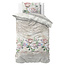 Mooie bloem beige 140 x 220