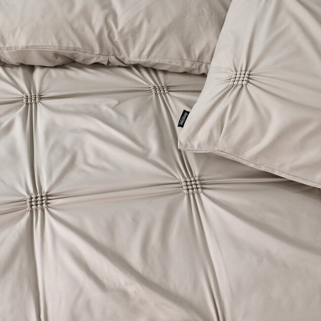 Punch pintuck taupe 240 x 200/220