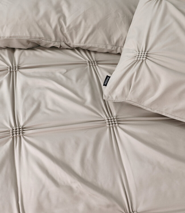 Punch pintuck taupe 240 x 200/220