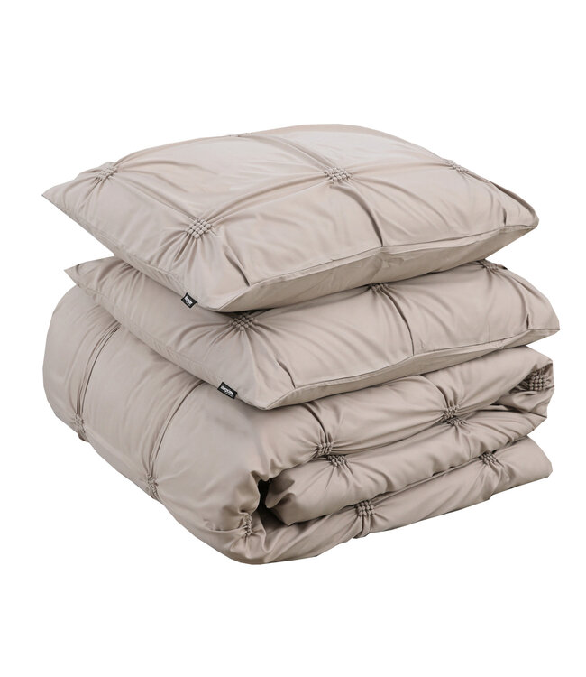 Punch pintuck taupe 240 x 200/220