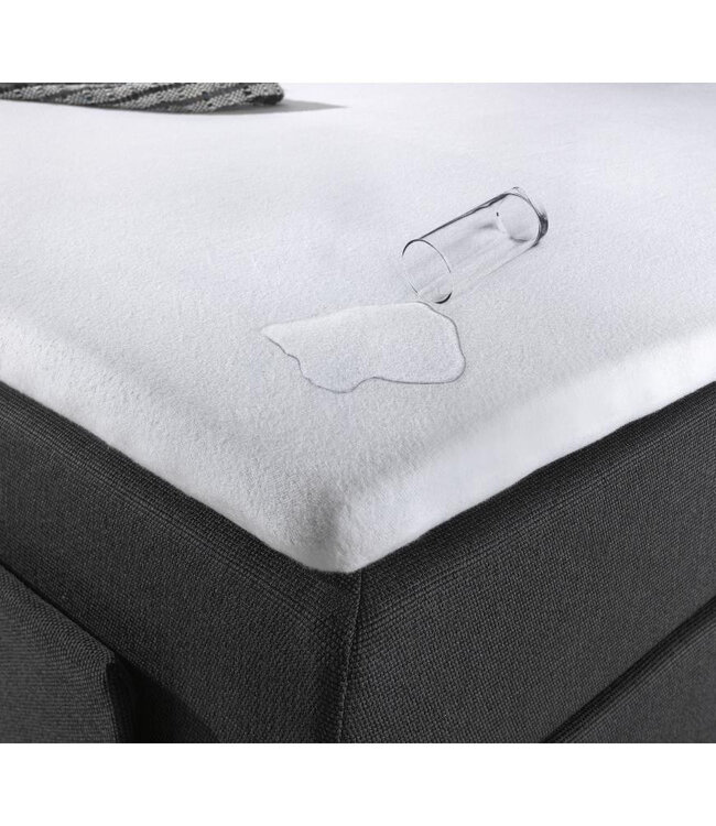 Waterdichte molton matrasbeschermer / incontinentie-topper hoeslaken 120 x 200