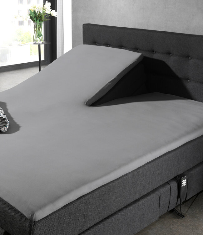 Splittopper Katoen Hoeslaken Grijs 160 x 210