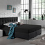 Dubbel jersey 220 g/m² hoeslaken zwart 160/180 x 200/220 cm