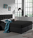 Dubbel jersey 220 g/m² hoeslaken zwart 160/180 x 200/220 cm