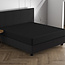 Dubbel jersey 220 g/m² hoeslaken zwart 160/180 x 200/220 cm