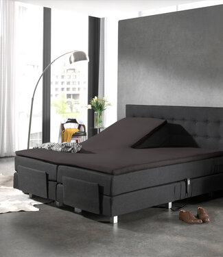 Dreamhouse Splittopper katoenen hoeslaken antraciet 160 x 220