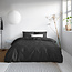 Effen Satijn Dekbedovertrek Zwart 200 x 200/220