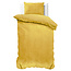 Velvet Uni Dekbedovertrek Goud 140 x 220
