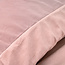 Fluwelen effen dekbedovertrek roze 140 x 220 cm
