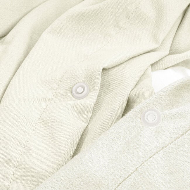 Sleeptime Velvet plain duvet cover cream 240 × 220
