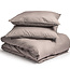 Egyptisch katoen uni-dekbedovertrek taupe 200 x 200/260