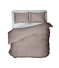 Egyptisch katoen uni-dekbedovertrek taupe 200 x 200/260