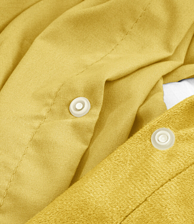 Velvet Uni Dekbedovertrek Goud 140 x 220