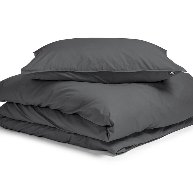 Primaviera Deluxe Uni-Bettbezug aus ägyptischer Baumwolle, Anthrazit, 140 × 200/260