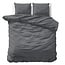 Primaviera Deluxe Uni Satin-Bettbezug Anthrazit 200 × 200/220
